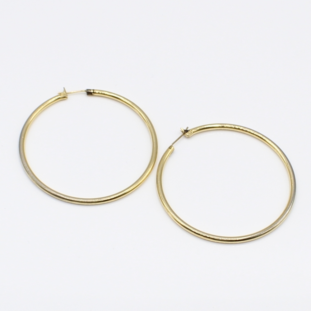 Vintage Monet hoop earrings